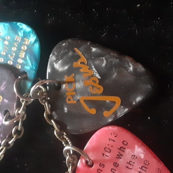 Guitar Pick Pendant Necklace - Picture 5 of 8